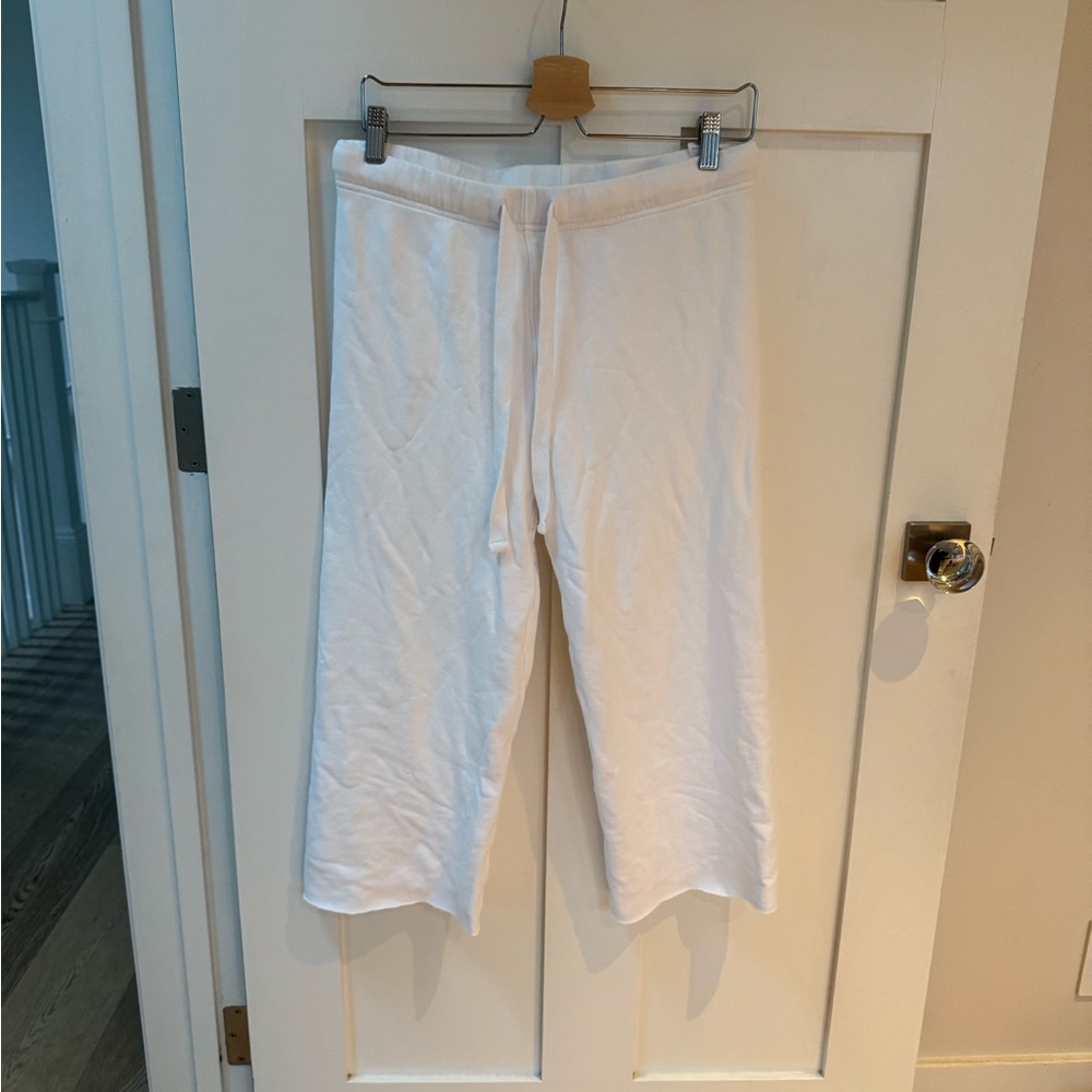 Frank & Eileen White Cropped Pants
